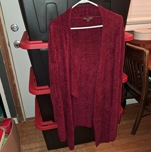 Barefoot Dreams Cardigan SZ S/M Maroon